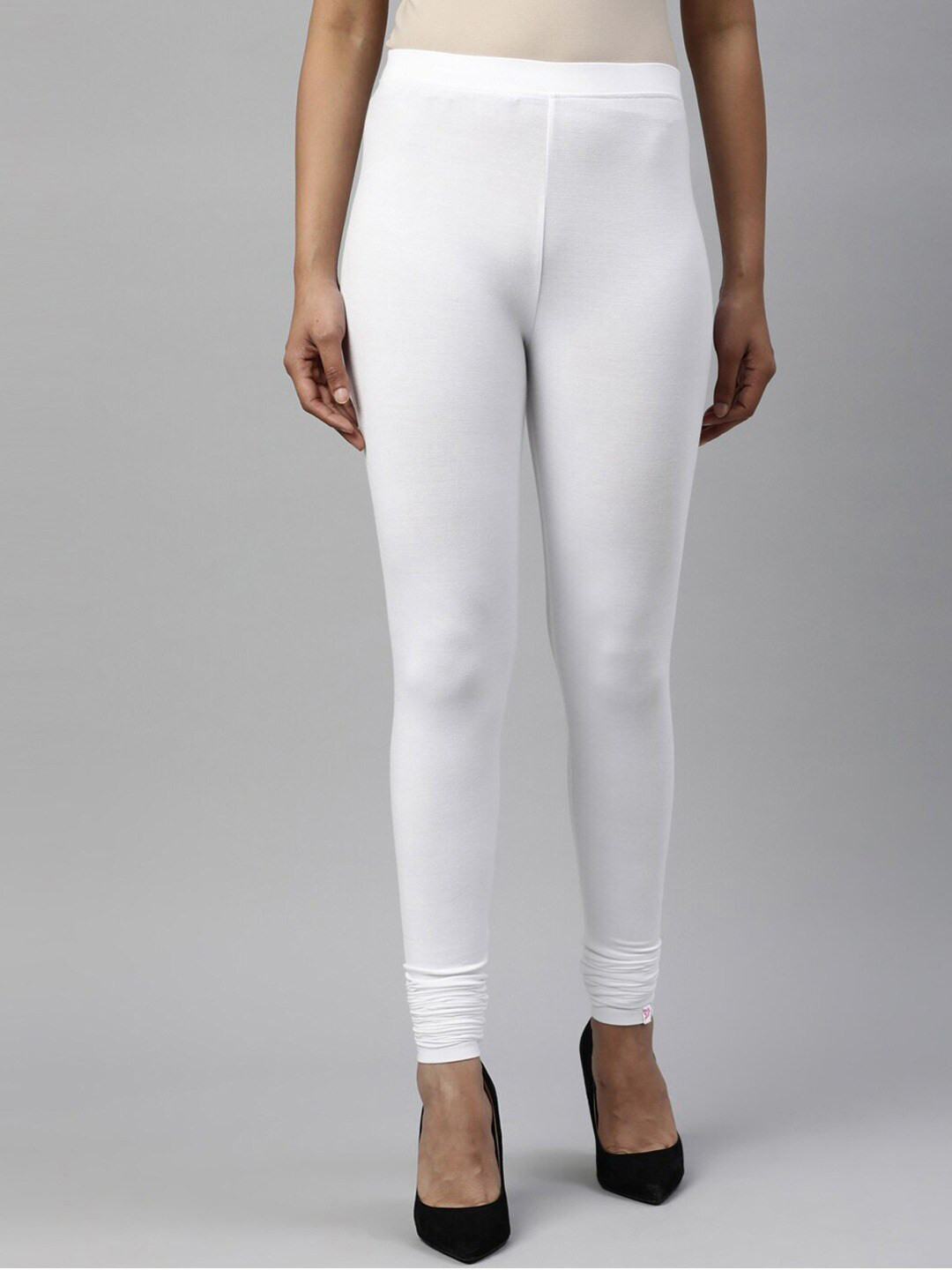 TWIN BIRDS Women Solid Super Stretch Bamboo Cotton Churidar Length Leggings