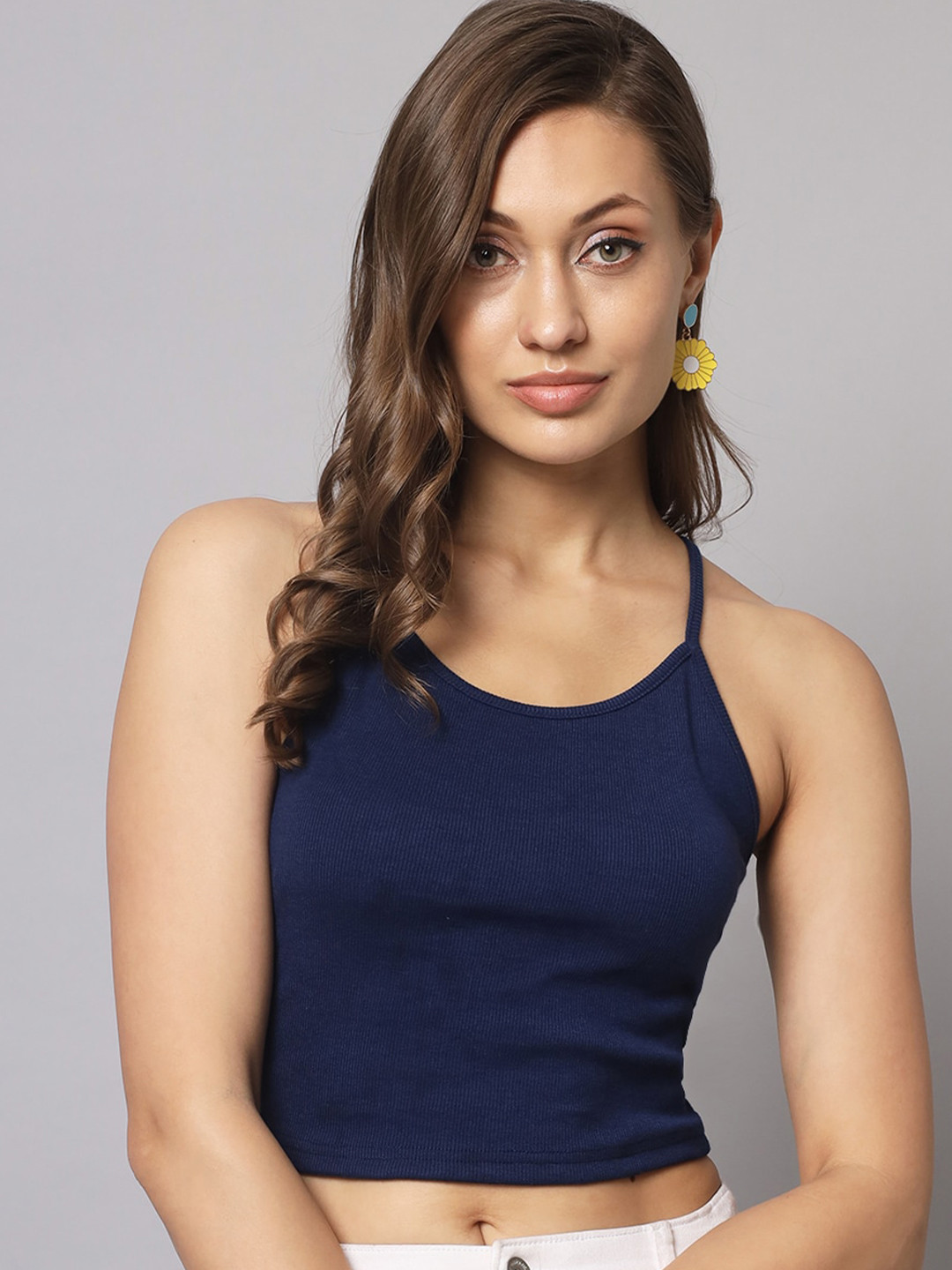 AAHWAN Shoulder Strap Crop Top