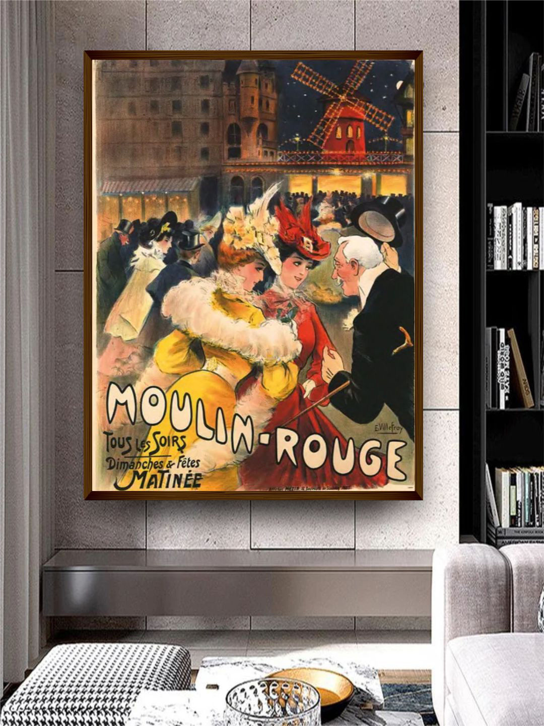 The Art House Yellow & Red Portrait Painting Wall Art