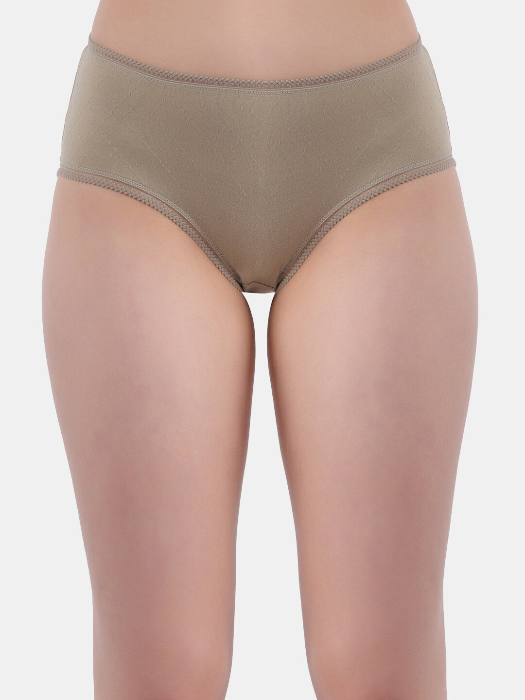 Amour Secret Women Self Design Anti Bacterial Mid-Rise Hipster Briefs- P701_Grn