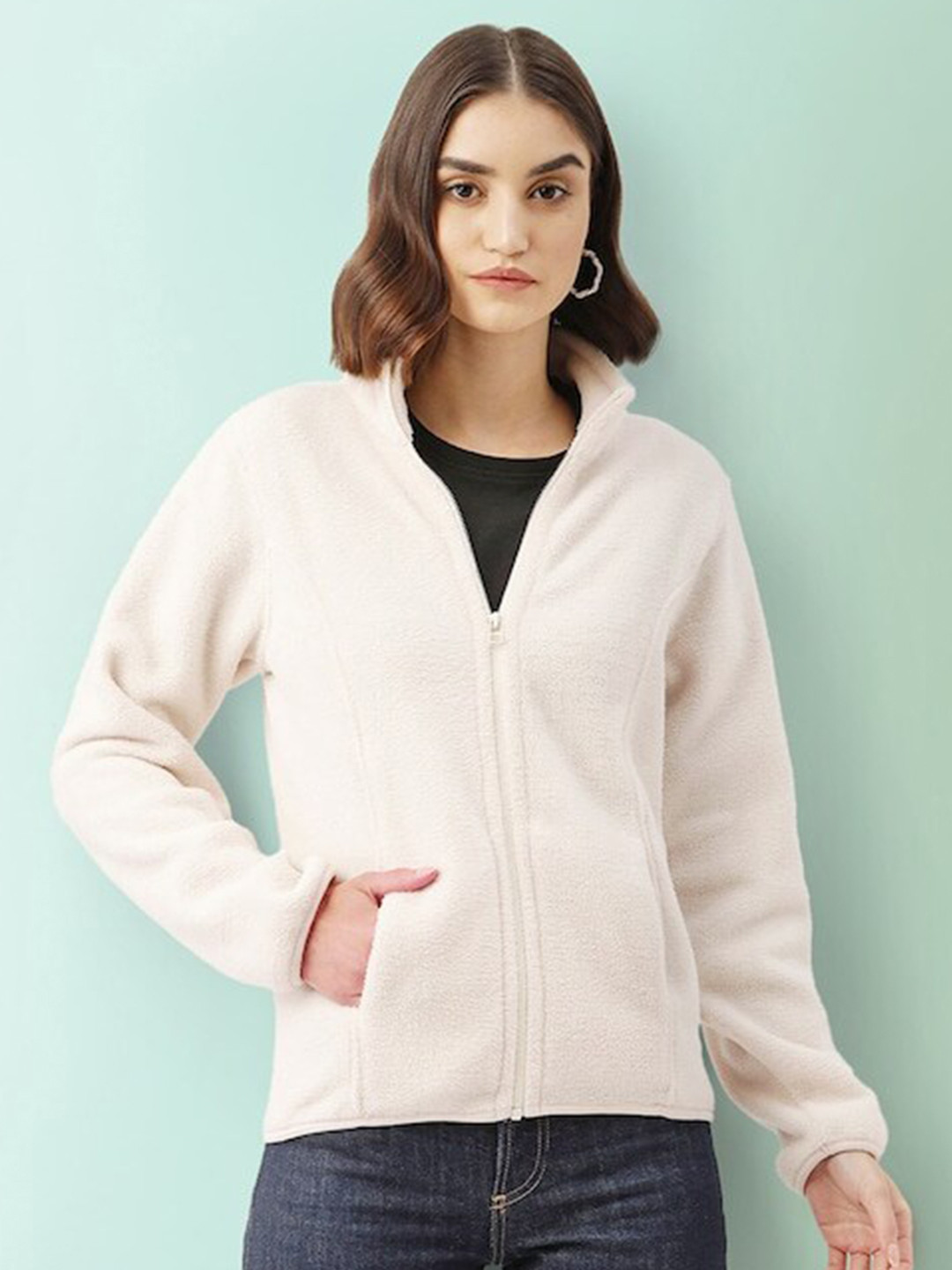 LILL Women High Neck Sweatshirt
