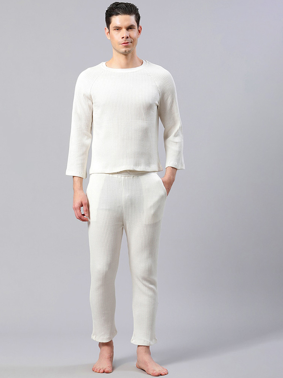 HOUSE OF S Men Striped Night Suit