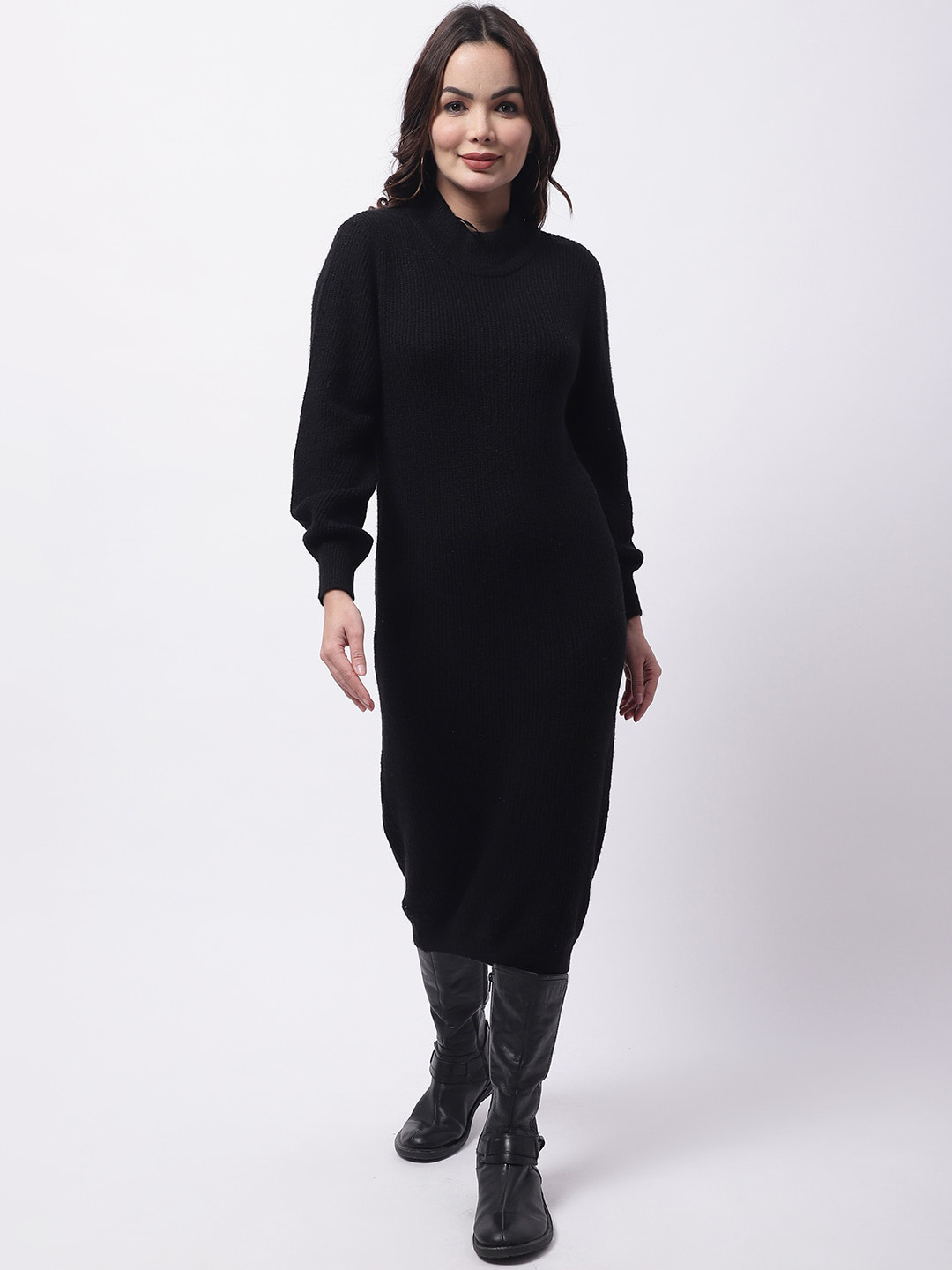 NoBarr Acrylic Midi Jumper Dress