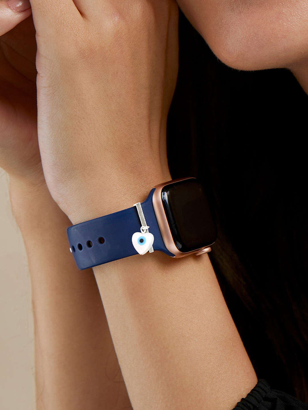 MINUTIAE Evil Eye Heart Watch Charm