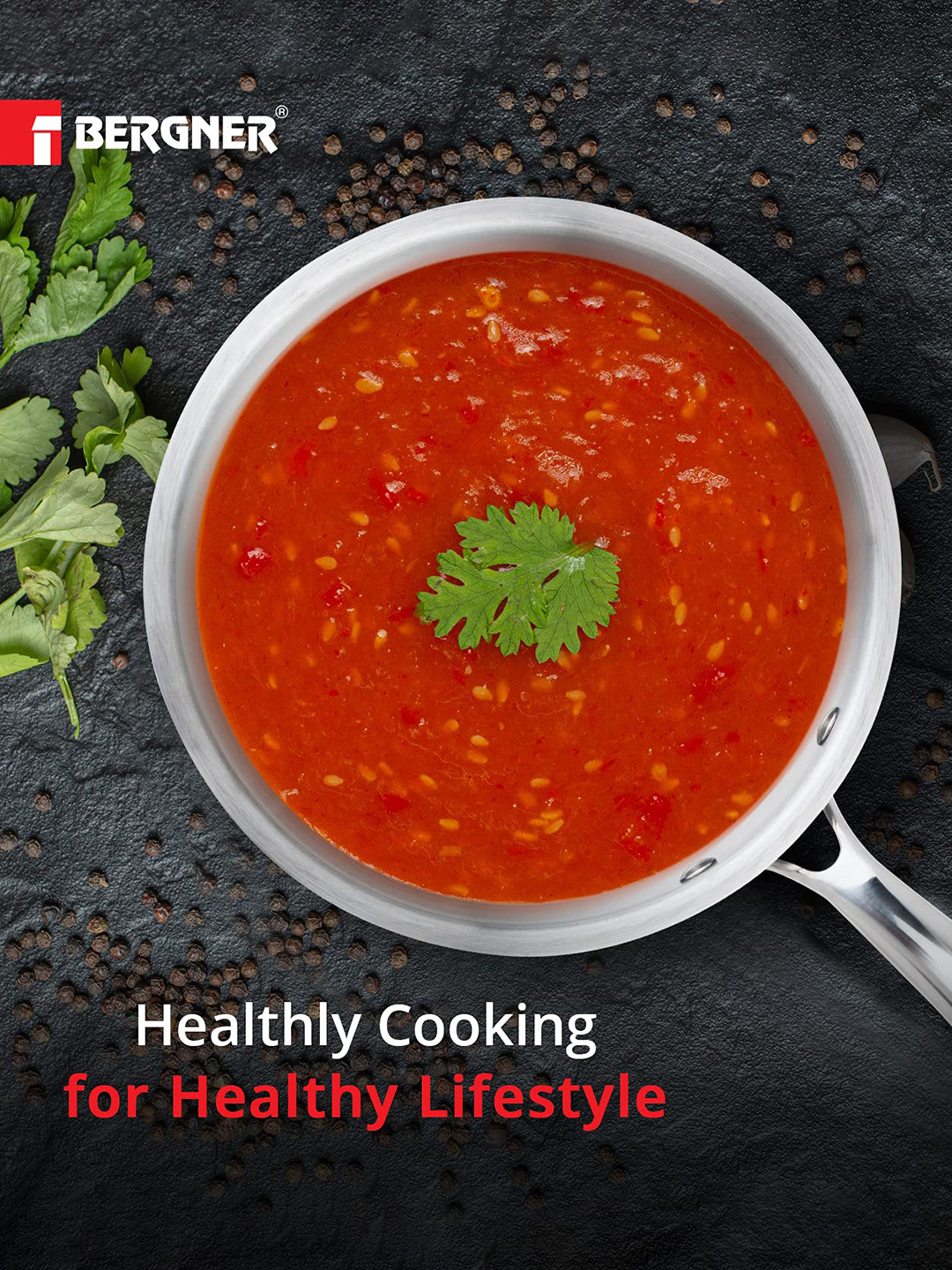 BERGNER Argent TriPly Stainless Steel Induction BottomMilkpan