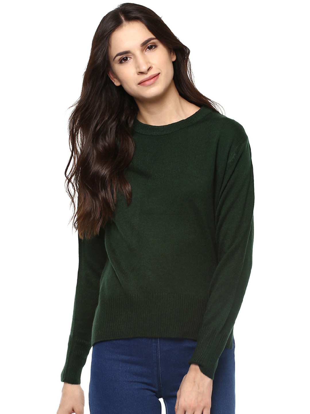 Buy Cayman Women Olive Green Solid 