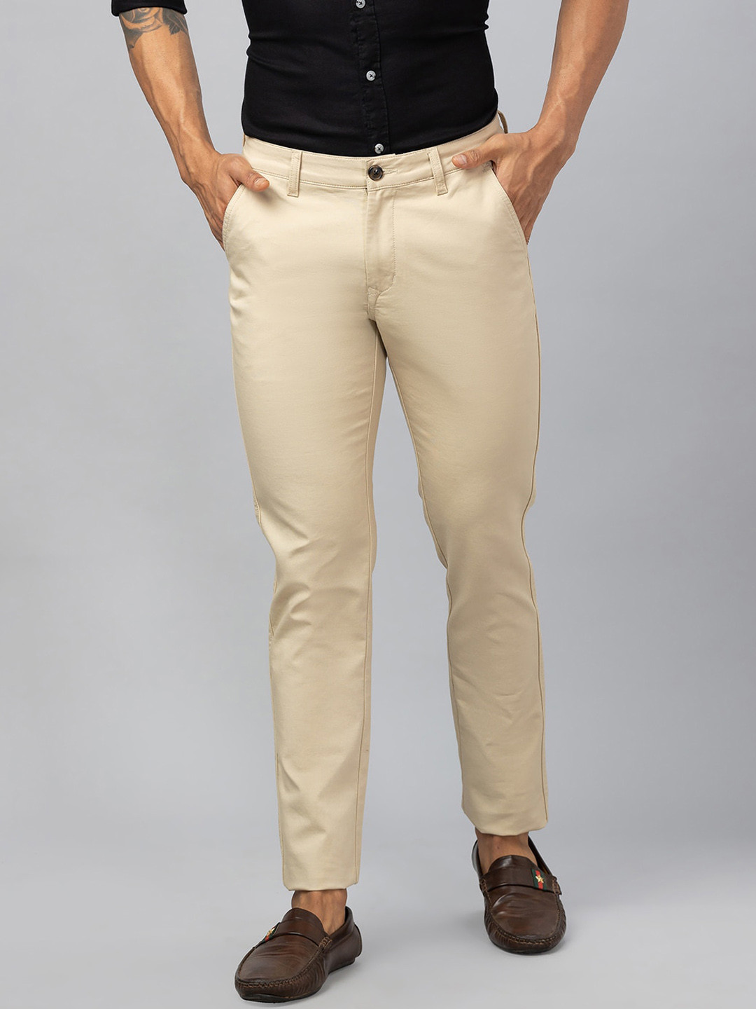 Globus Men Slim Fit Chinos Trousers