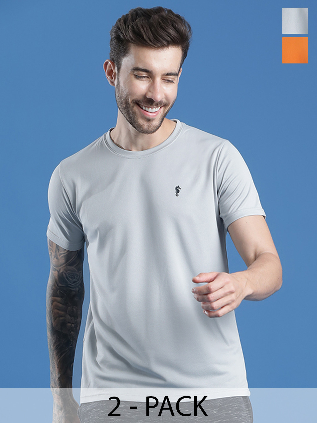 EPPE Men Pack of 2 Dry-FIT Active Performance T-shirts