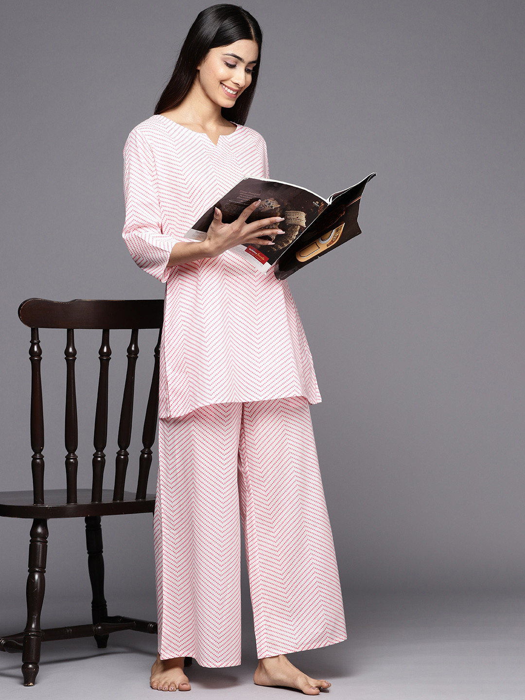 Gerua By Libas Printed Cotton Night suit