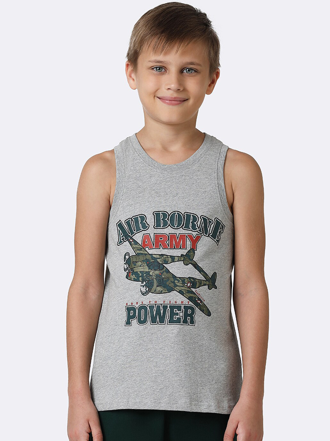 Van Heusen Boys Graphic Printed Ultra Soft Pure Cotton Tank Vest