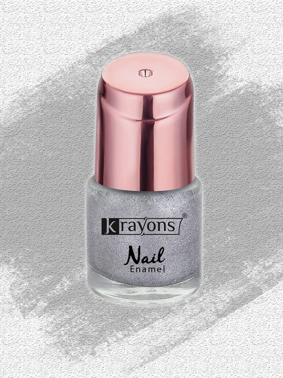 krayons Crazy Gel Long Lasting Nail Enamel 8ml - Silver Glitter 105