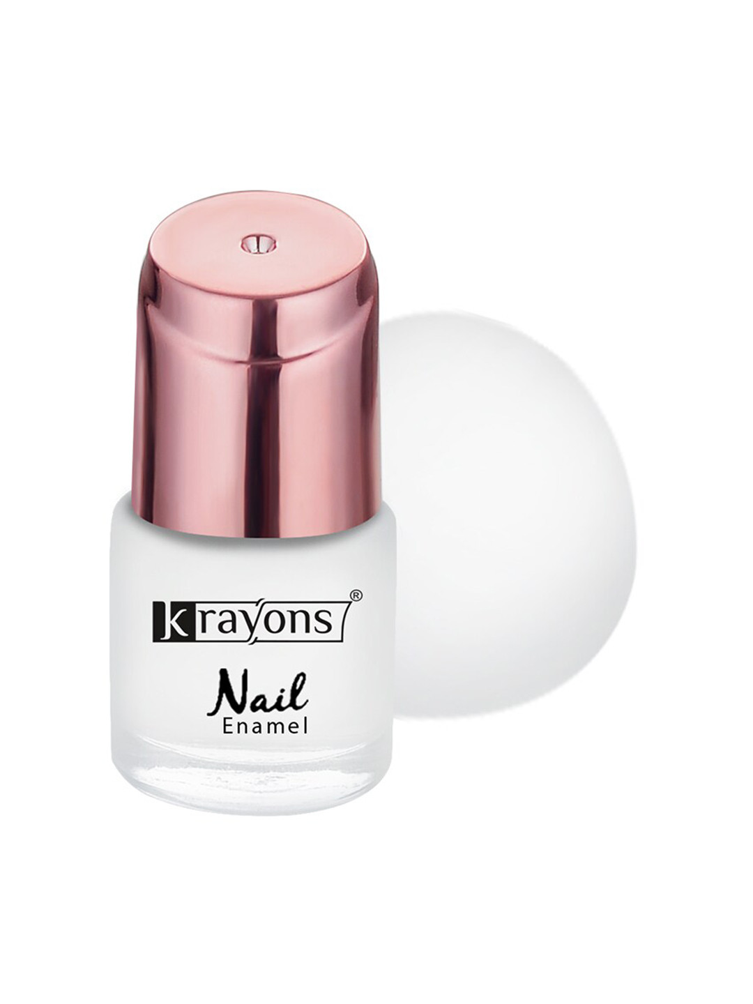 krayons Crazy Gel Long Lasting Nail Enamel 8 ml - White Snow 115