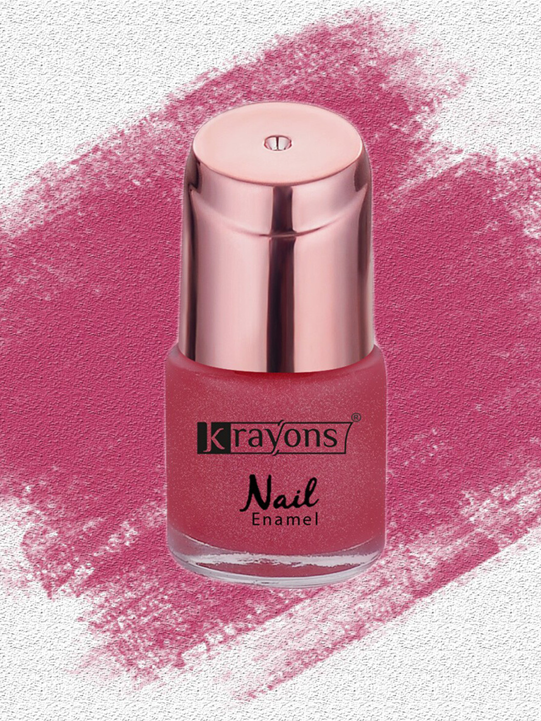 krayons Crazy Gel Long Lasting Nail Enamel 8 ml - Sheer Pink 108
