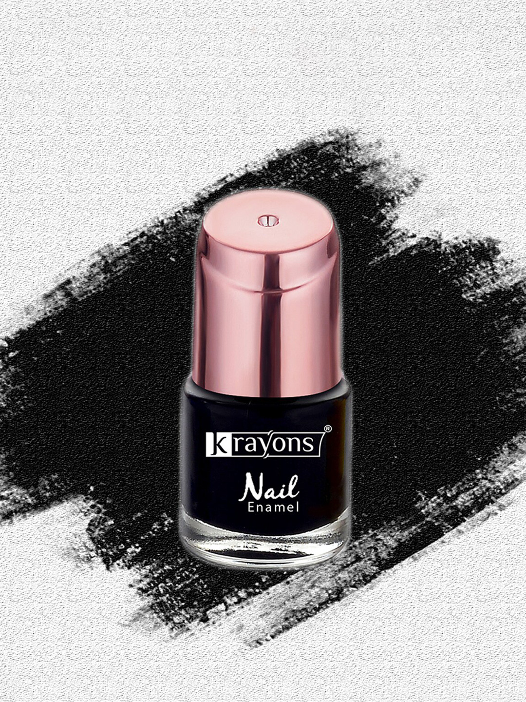 krayons Crazy Gel Long Lasting Nail Enamel 8 ml - Black Shadow 118