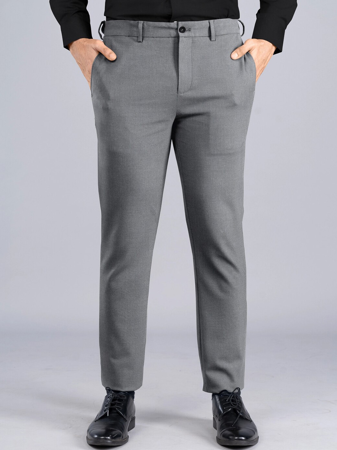 Buy The Pant Project Men Slim Fit Mid Rise Wrinkle Free Soft Stretch Comfort Formal Trousers Trousers for Men 21811840 Myntra