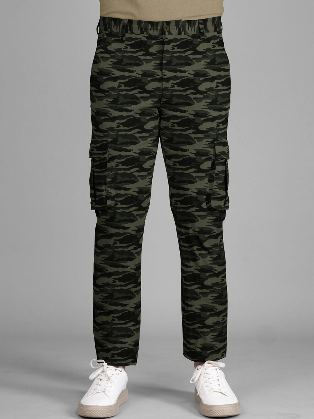 The Pant Project Men Hunter Camo Slim-Fit Stretchable Cotton Cargos