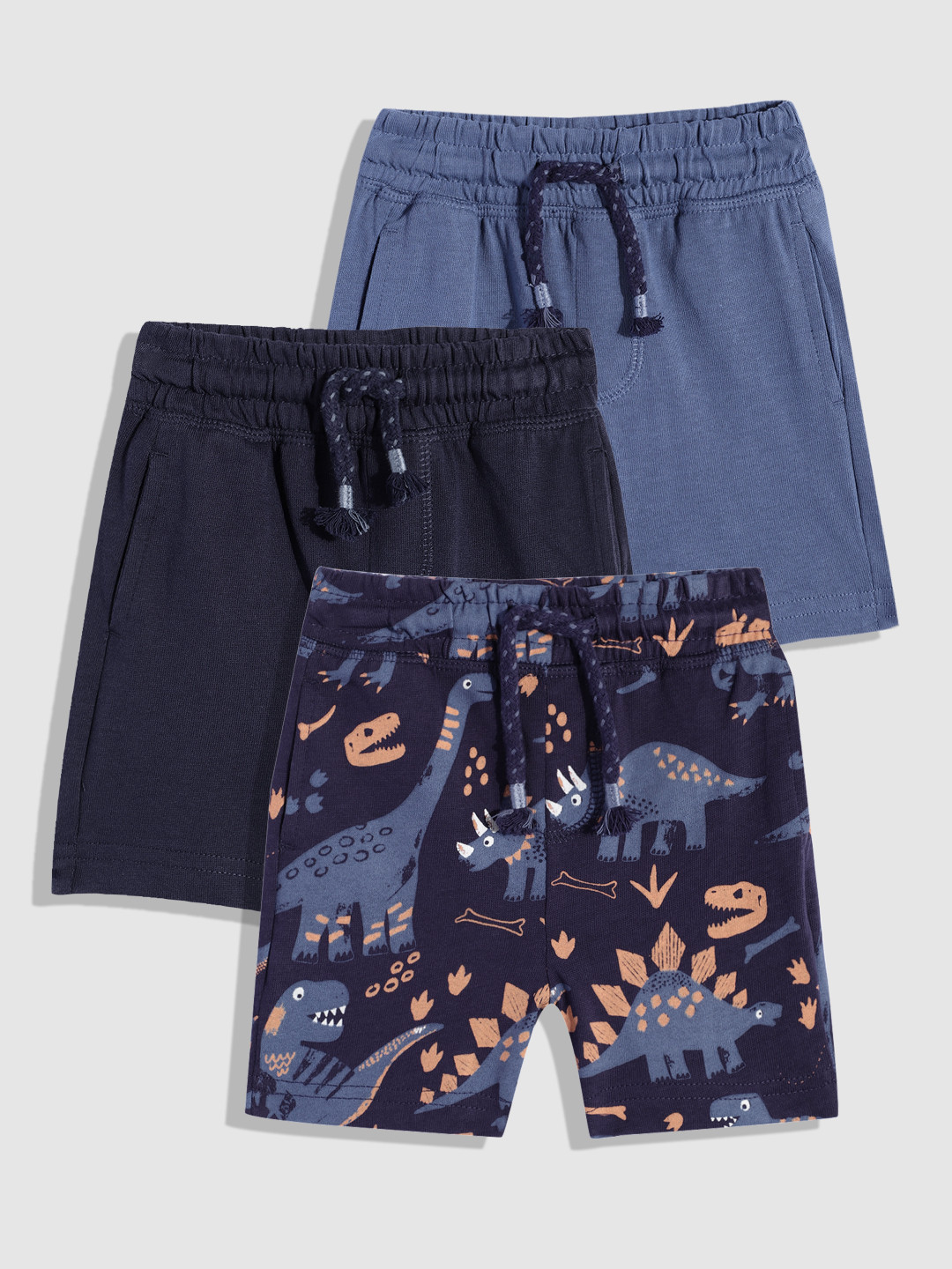 mothercare Boys Pack of 3 Pure Cotton Shorts