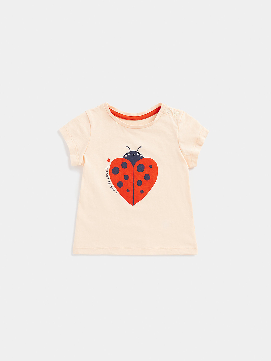mothercare Girls Bee Print Knitted Pure Cotton T-shirt