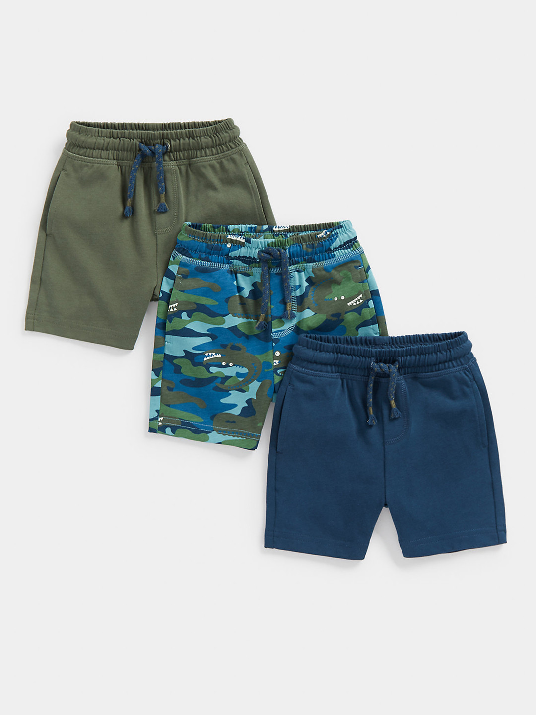 mothercare Boys Pack of 3 Pure Cotton Shorts