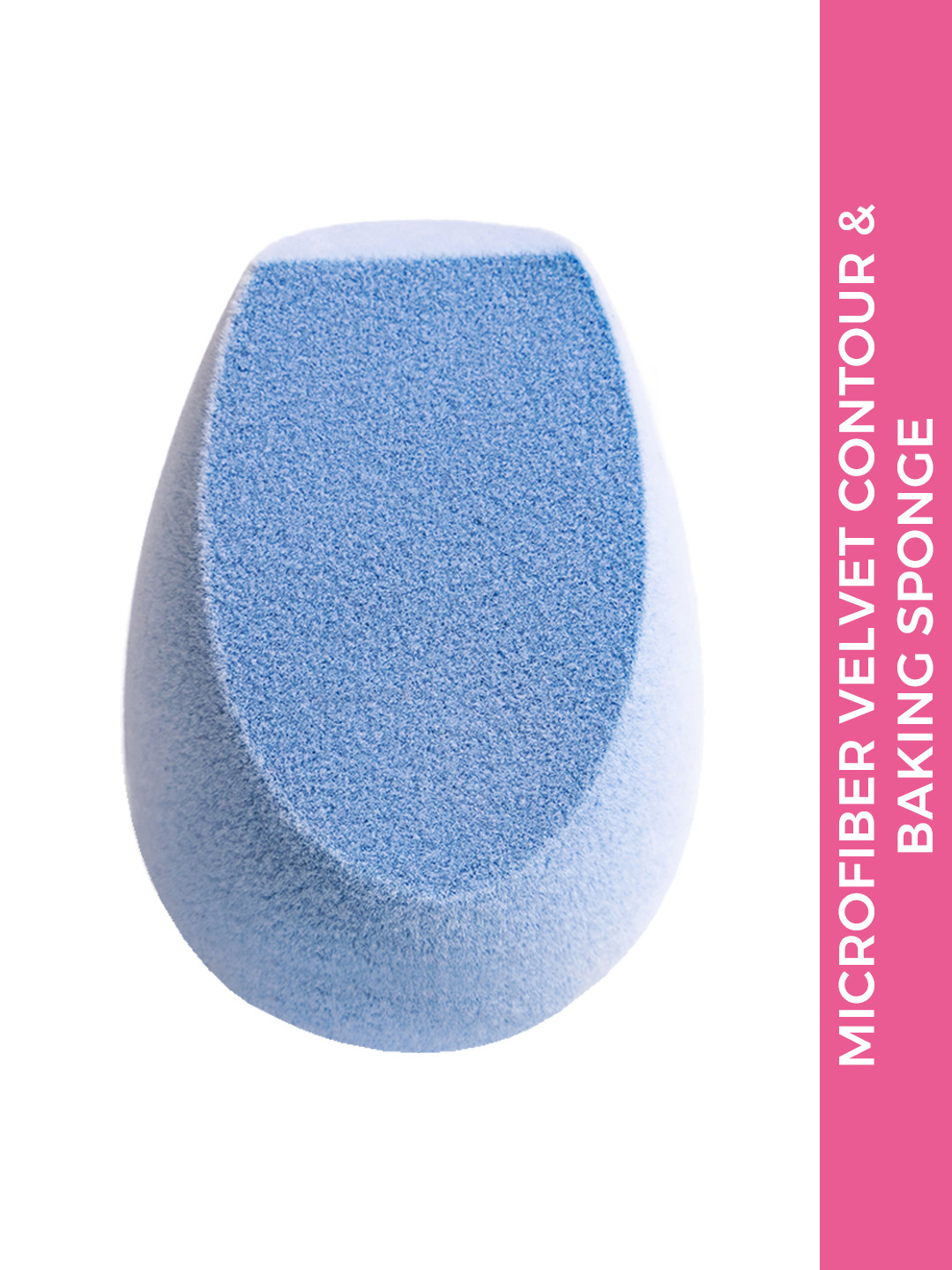 Praush Microfiber Velvet Contour & Baking Makeup Sponge - Blue
