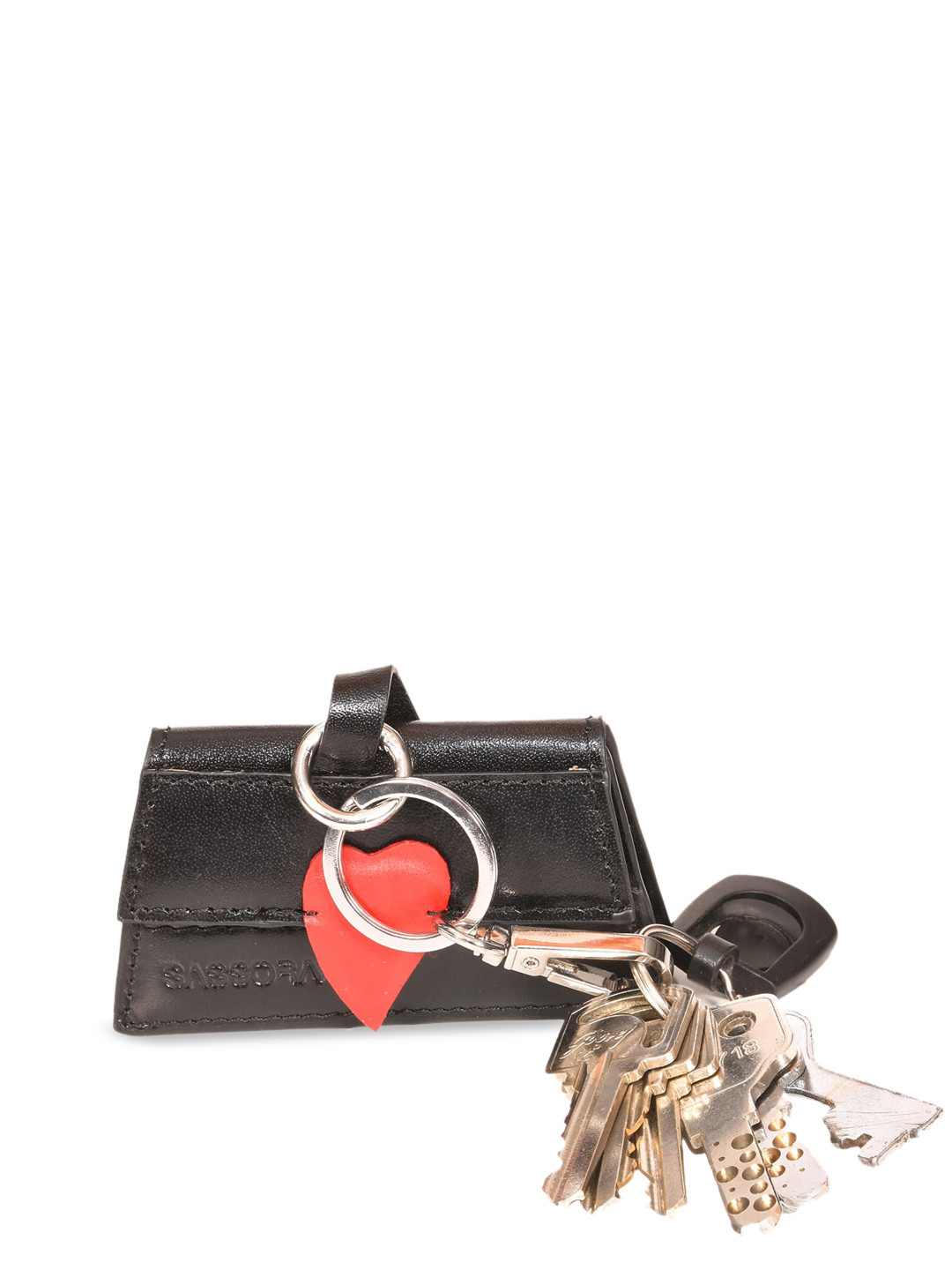 Sassora WomenGenuine Leather Key chain With Nickle Metal Fitting