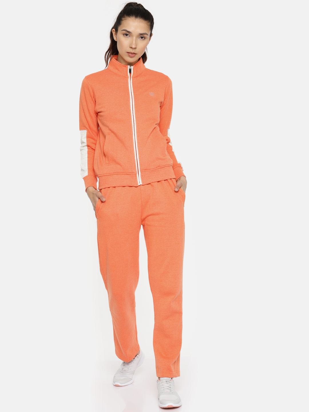 Orange best sale womens tracksuit