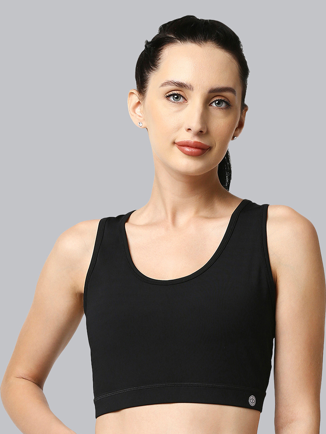 Soie Women Medium Impact Quick Dry Racerback Printed Athleisure Sports Bra