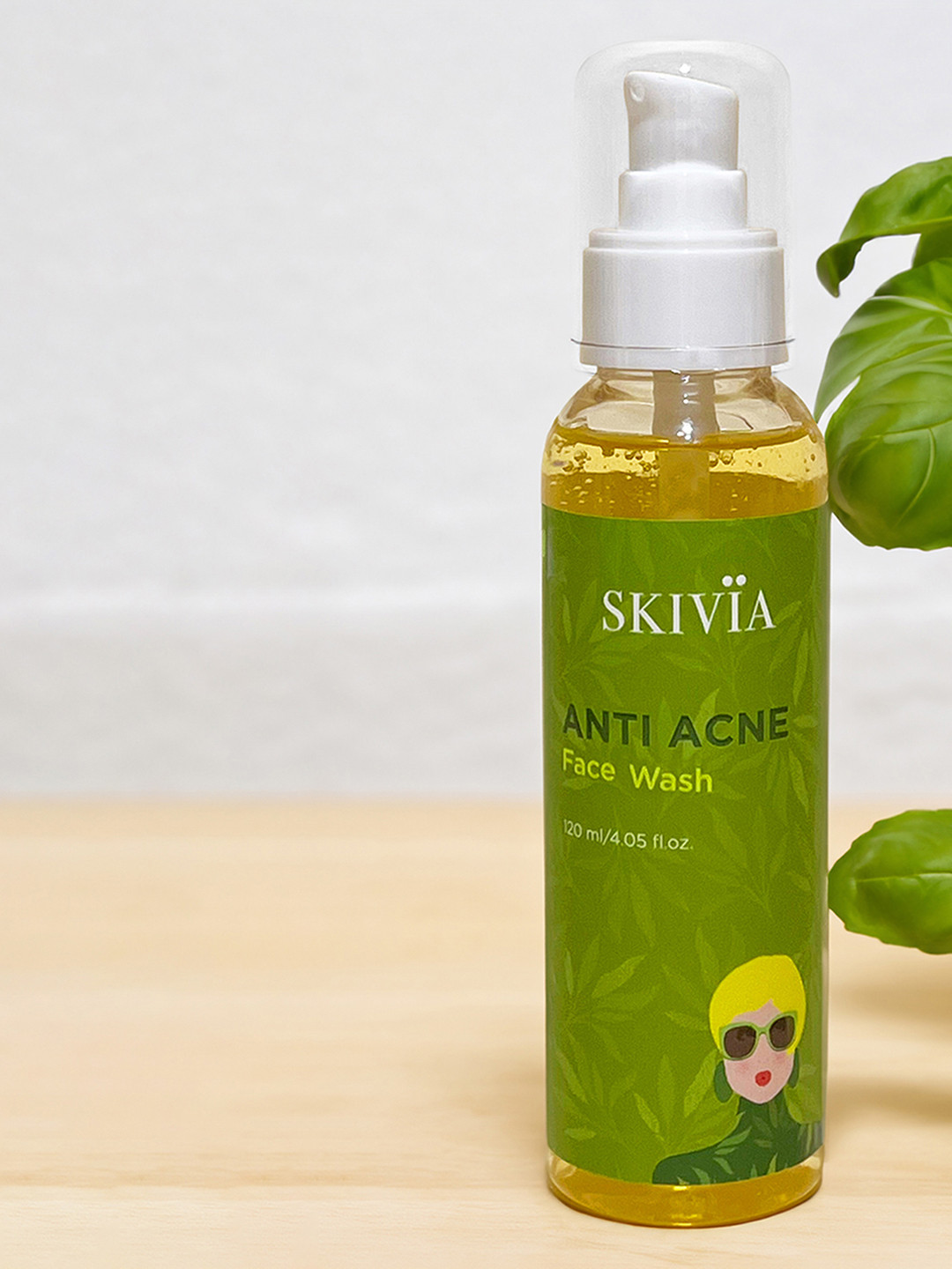 SKIVIA Anti-Acne Face Wash With Salicylic Acid, Lemon Extract & Tea Tree Oil - 120 ml