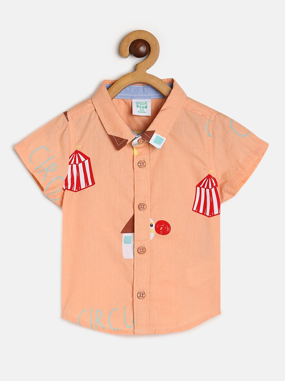 MINI KLUB Boys Printed Casual Cotton Shirt