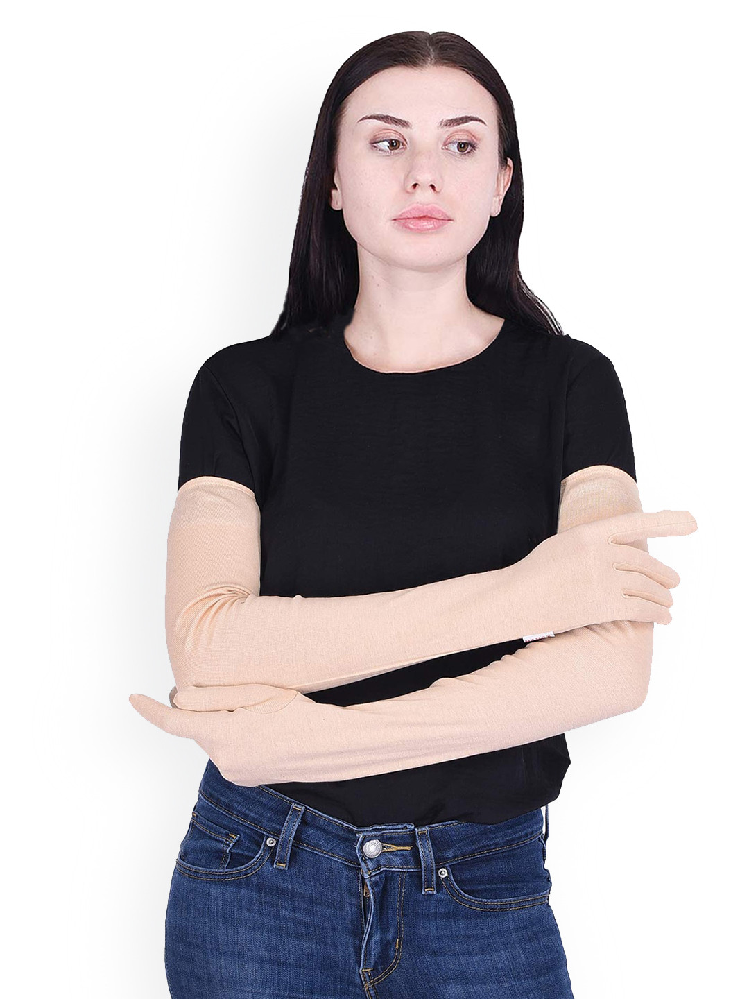 Aadikart Cotton Sun Protection Full Hand Gloves