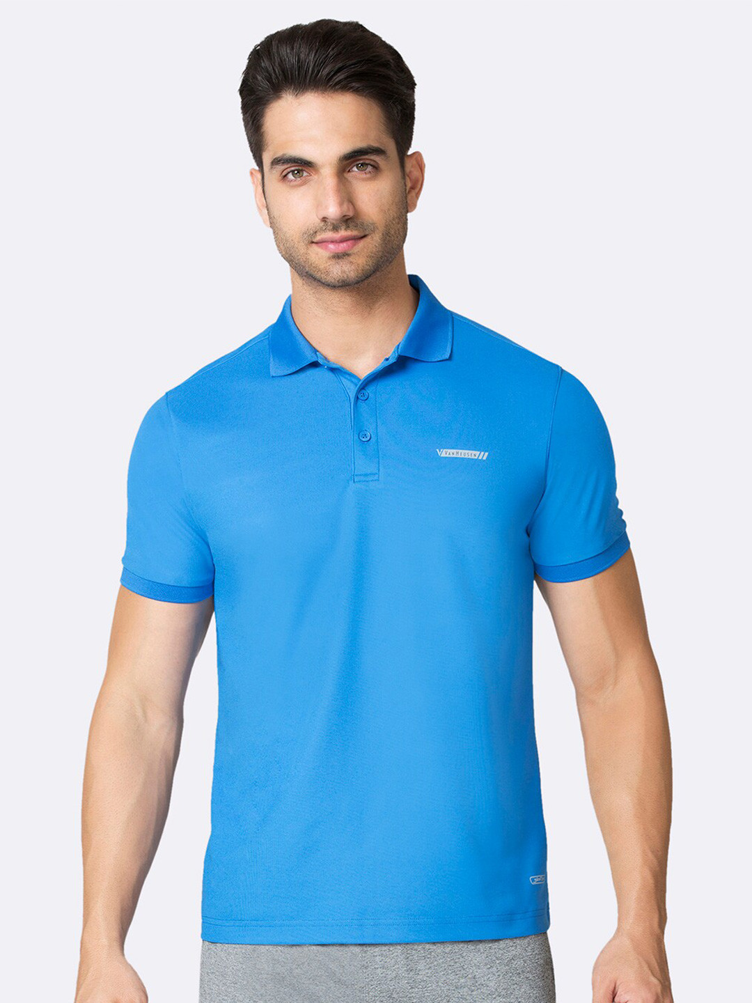 Van Heusen Innerwear Performance Men Swift Dry Anti Stat Polo T-Shirt