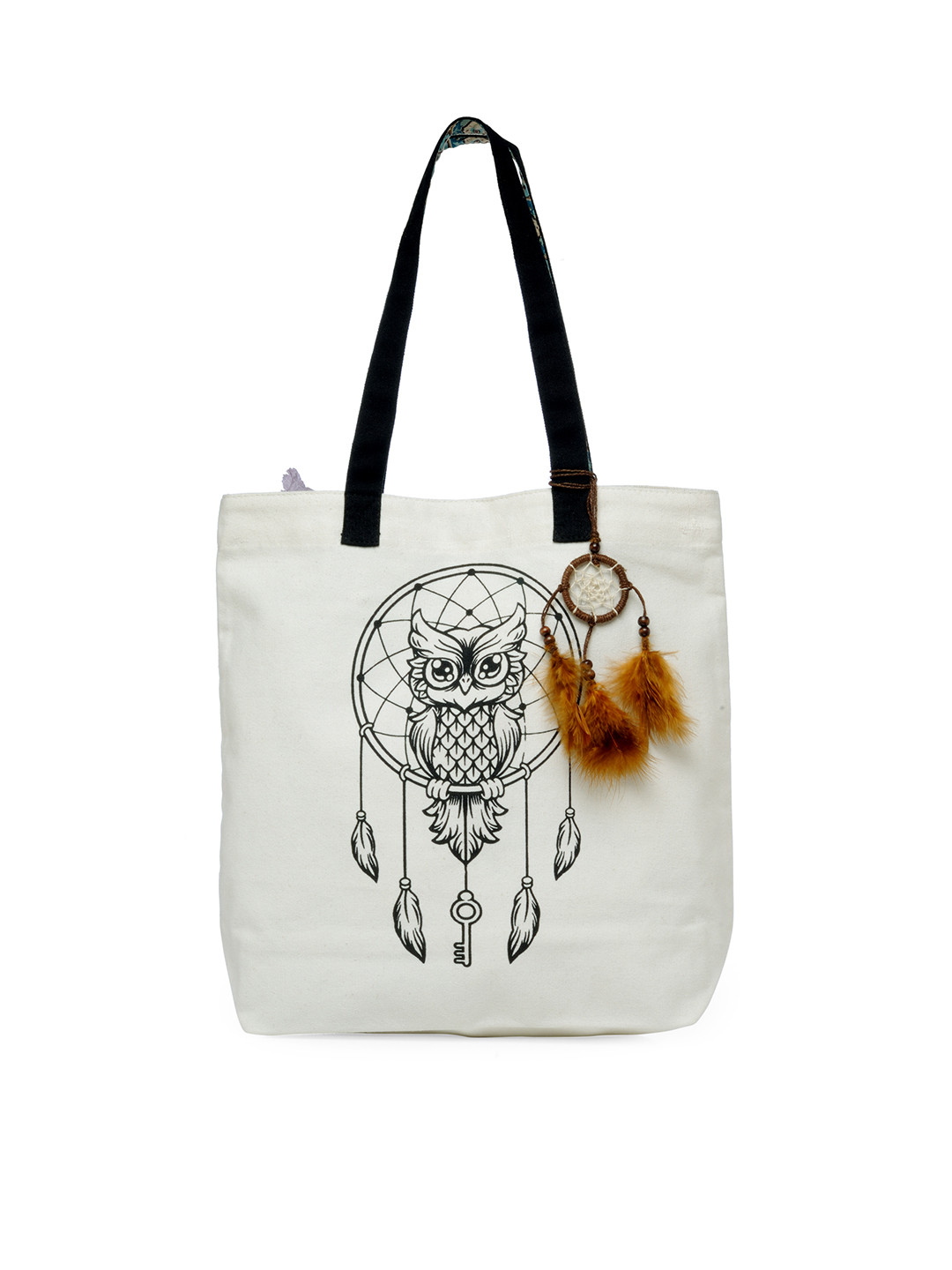 The House of Tara White Printed Tote Bag