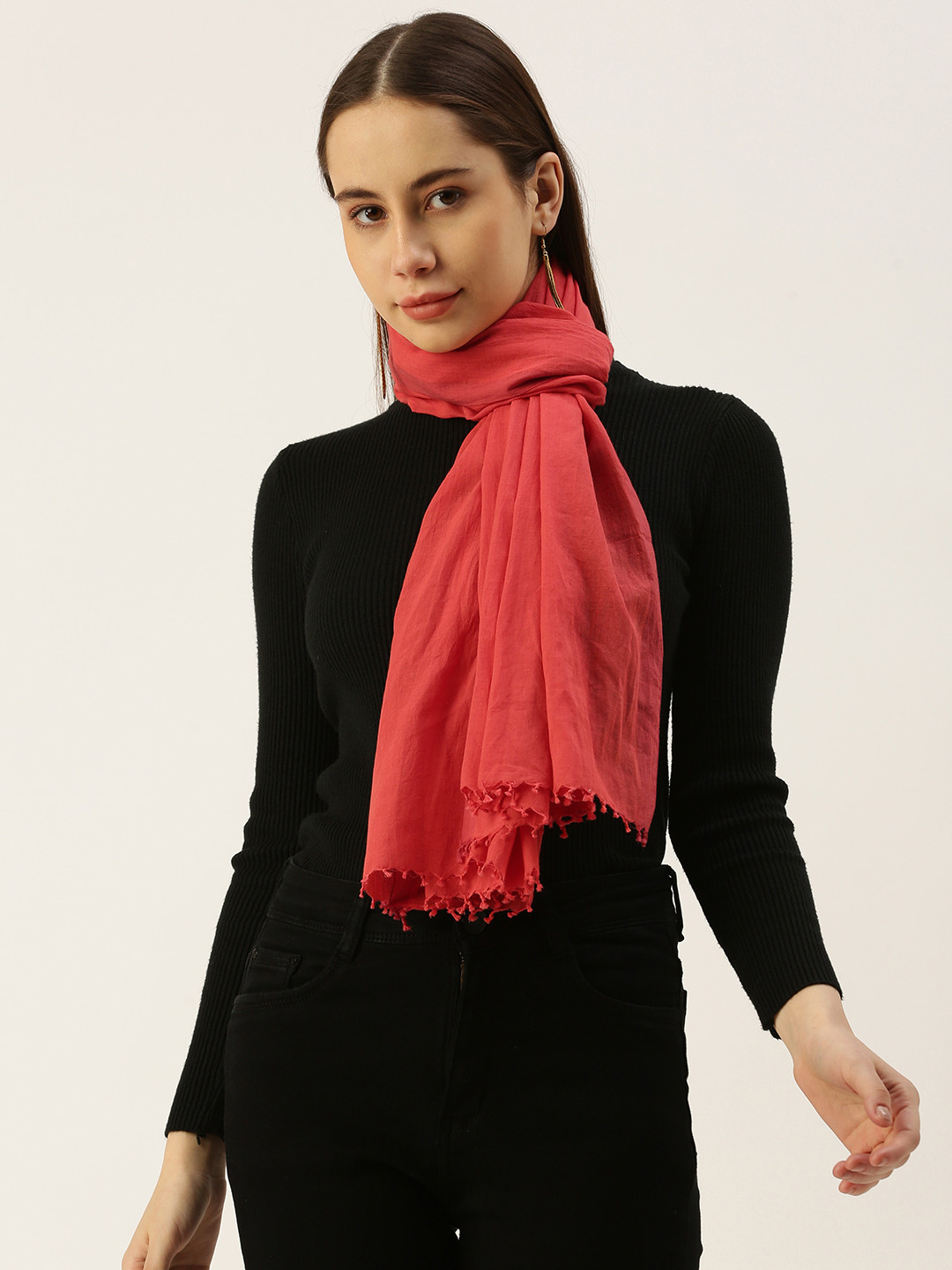 ASVA Scarf with Tasselled Border
