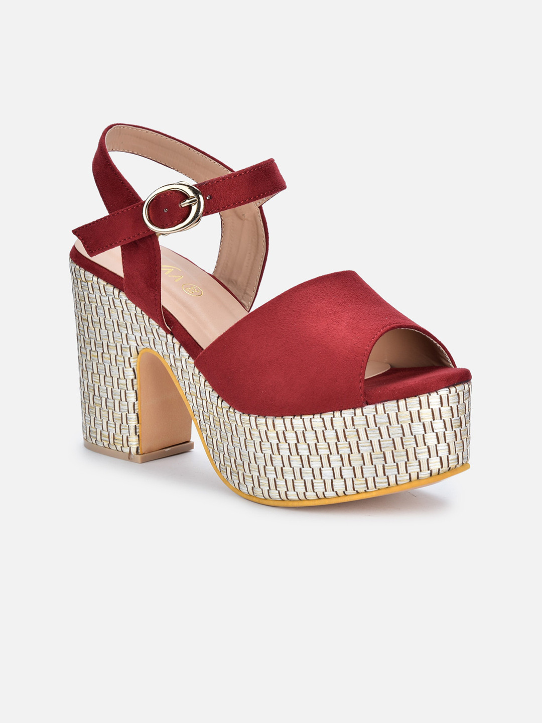 VALIOSAA Suede Platform Peep Toes