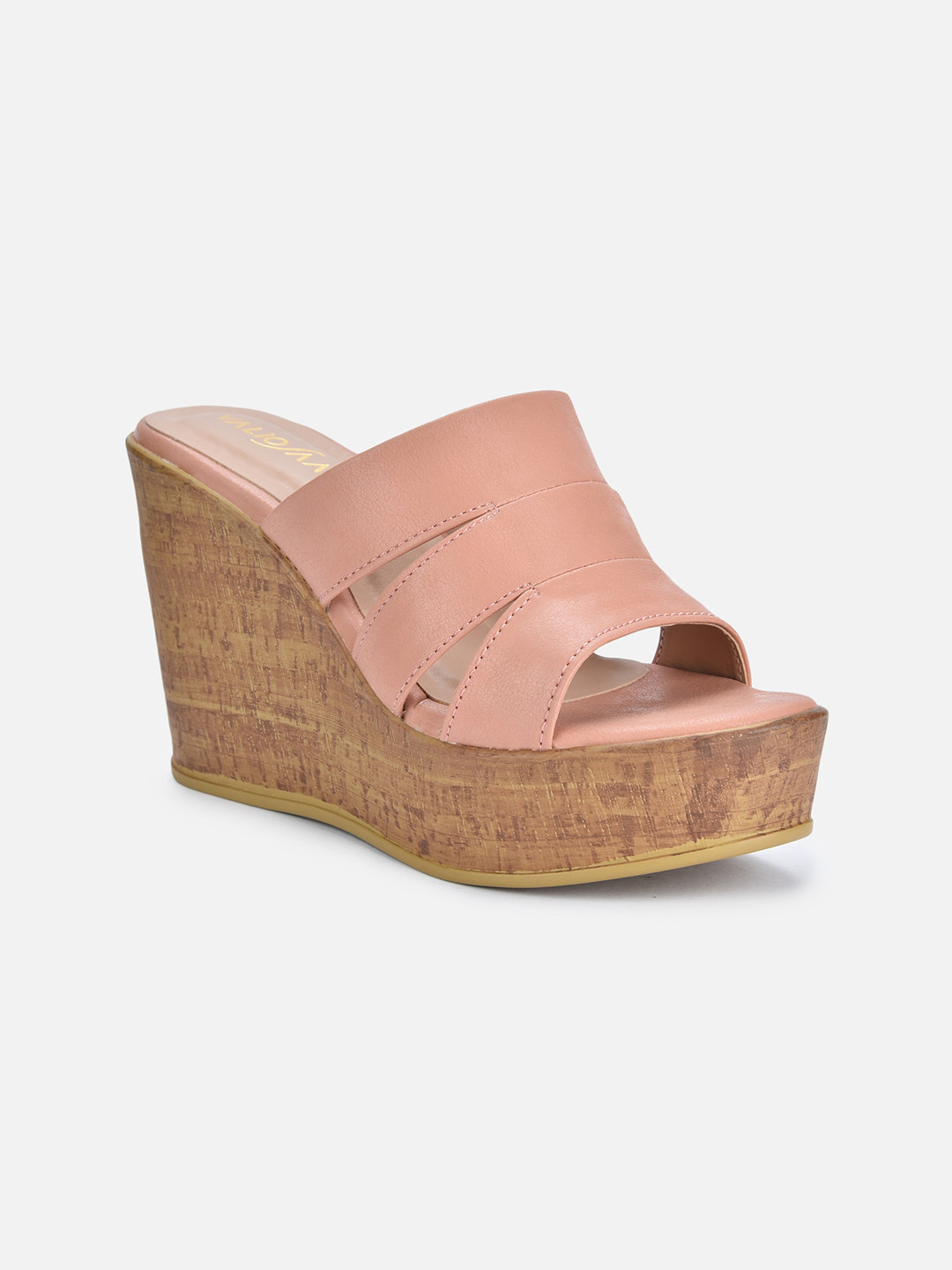 VALIOSAA Peep Toe Wedge Heels