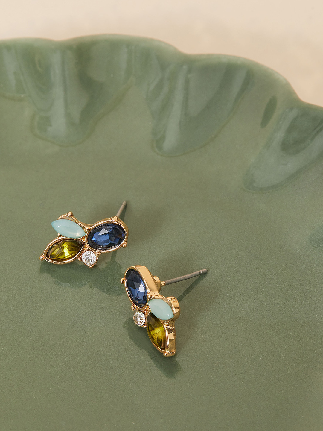 Accessorize Stones Studded Contemporary Stud Earrings