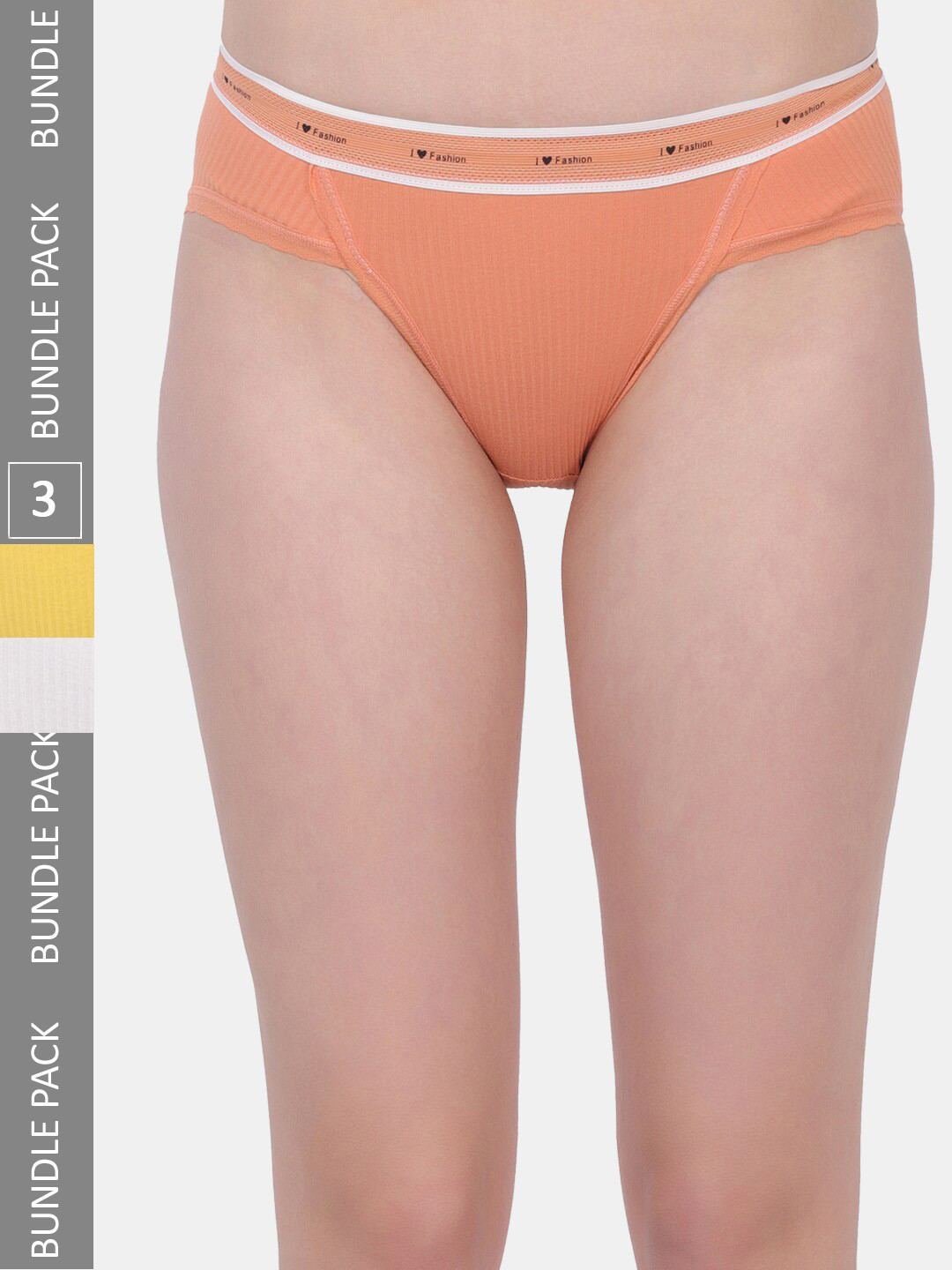 Amour Secret Women Pack of 3 Smooth-Fit Anti-Bacterial Bikini Briefs