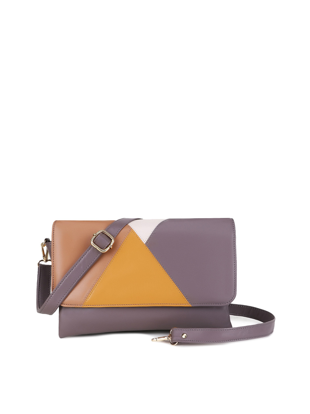 Spice Art Colourblocked Structured Sling Bag