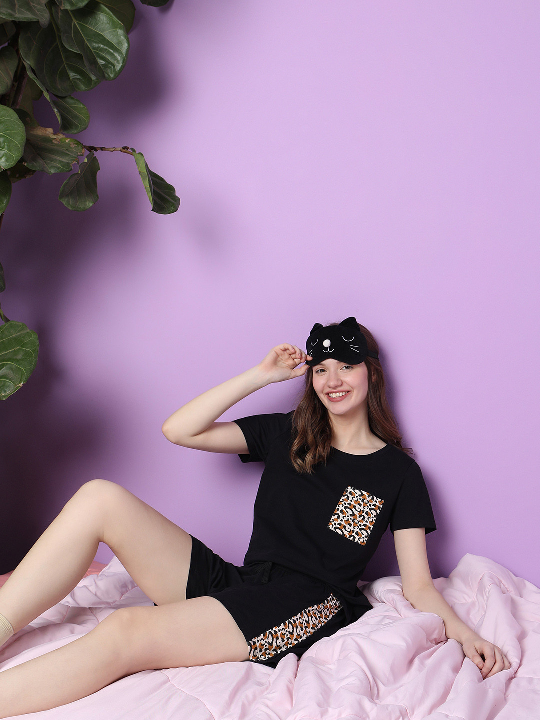 Vero Moda Women Round Neck Night Suit