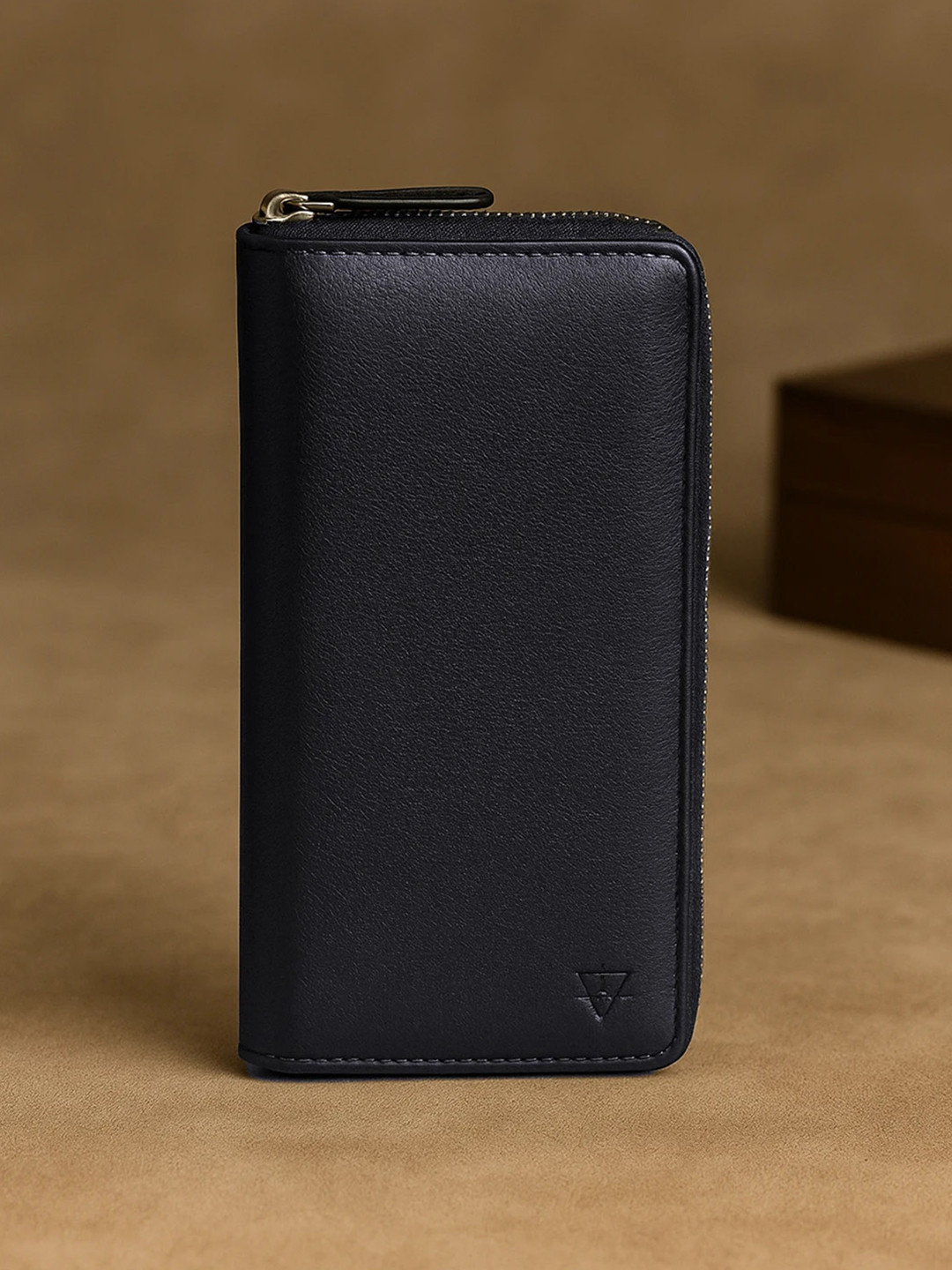 AQUATAN Women Leather RFID Protected Zip Around Wallet