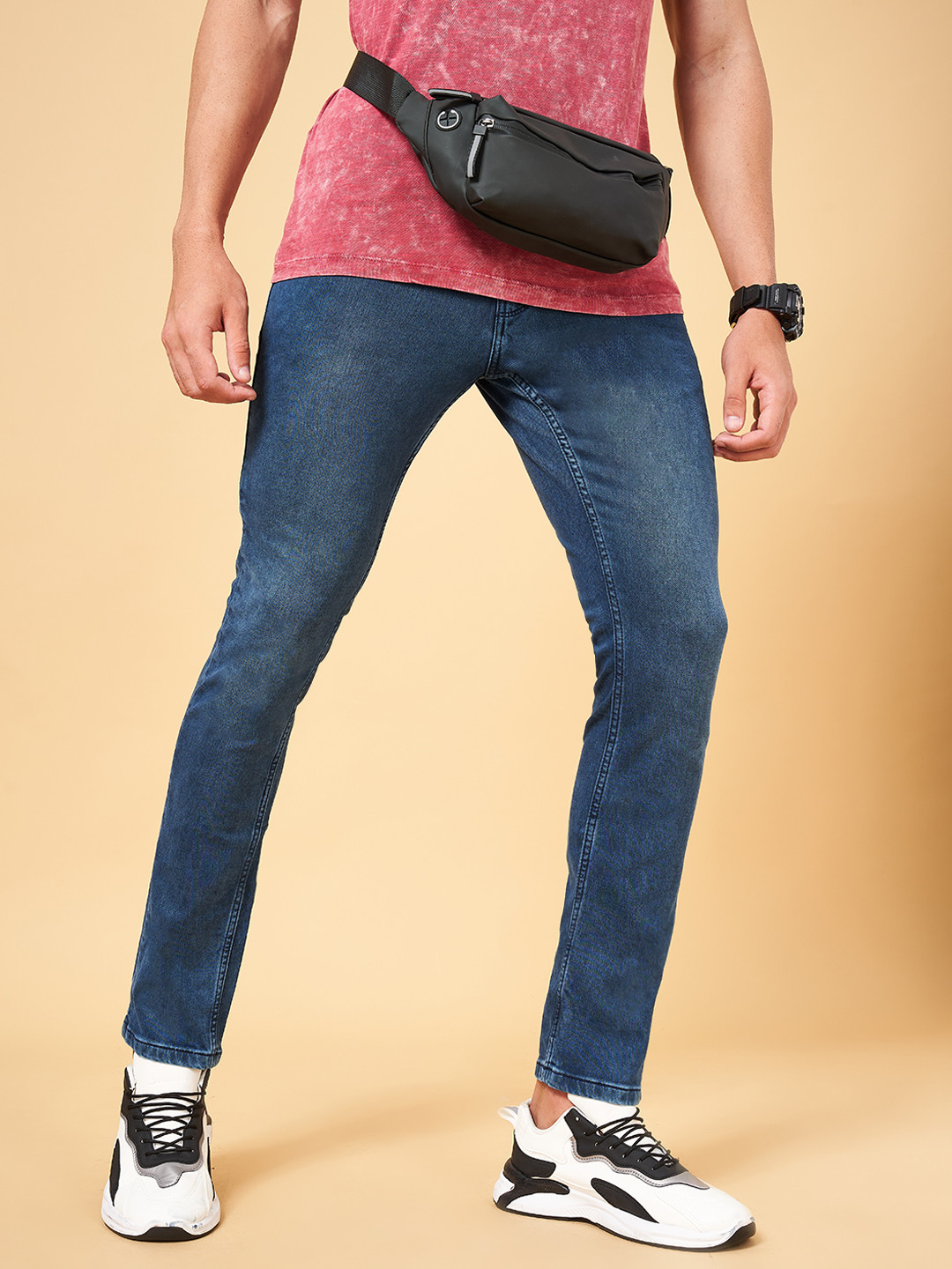 SF JEANS by Pantaloons Men Slim Fit Cotton Jeans