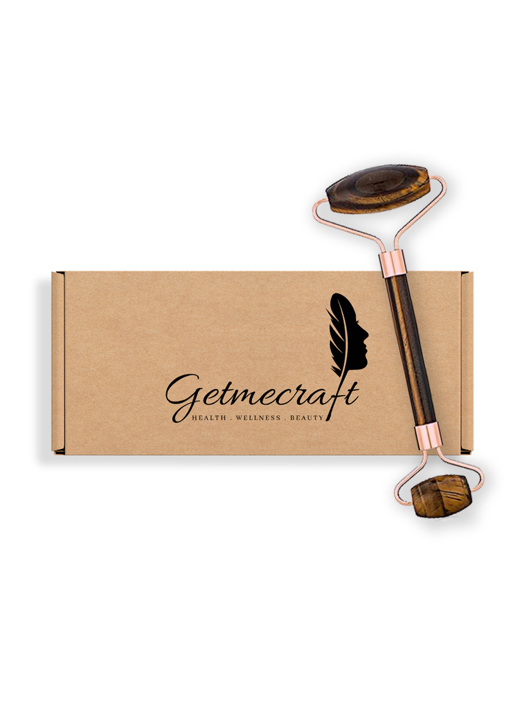 Getmecraft Tiger Eye Facial Roller - Brown