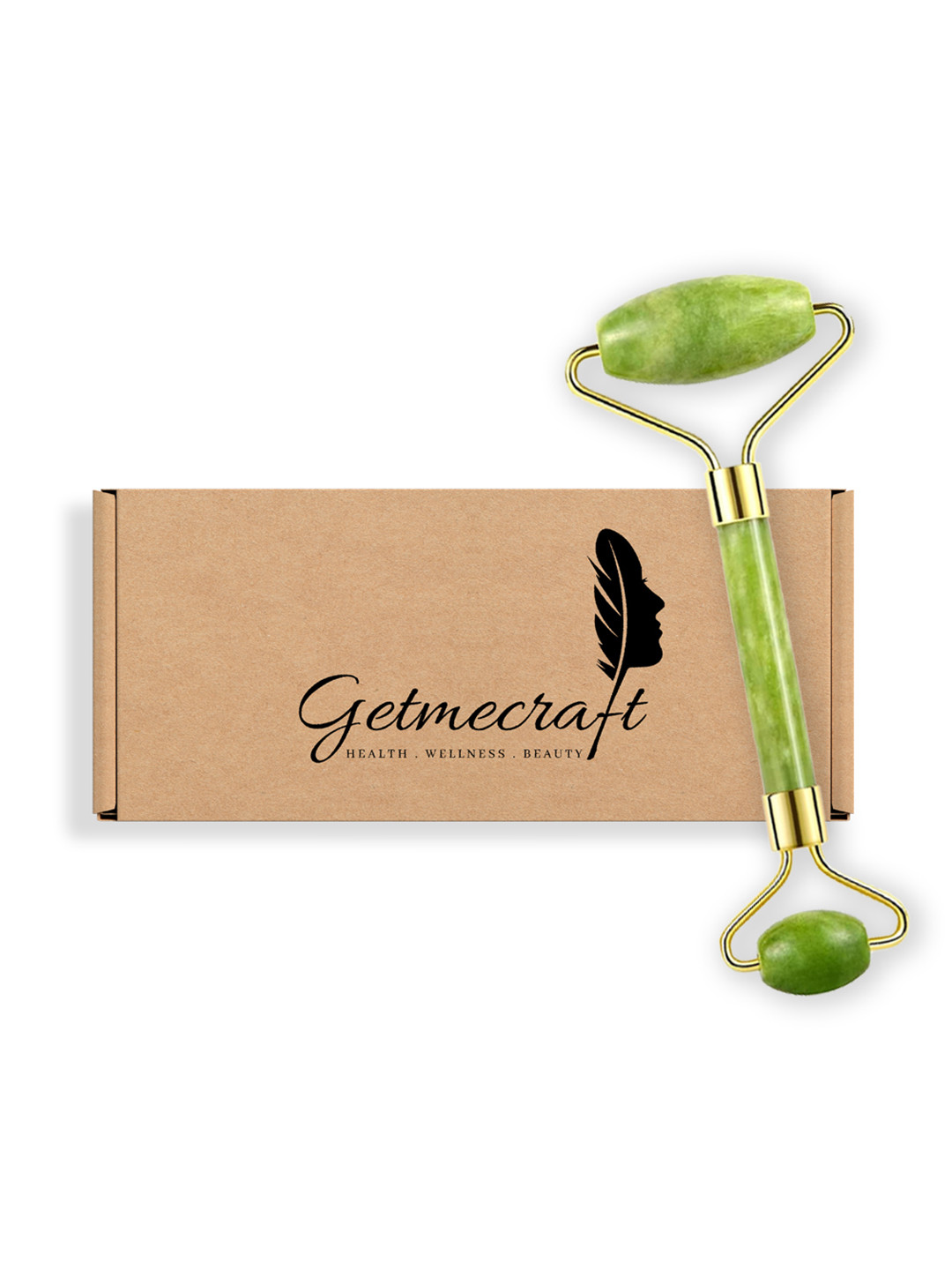 Getmecraft Jade Facial Roller and Massager - Green
