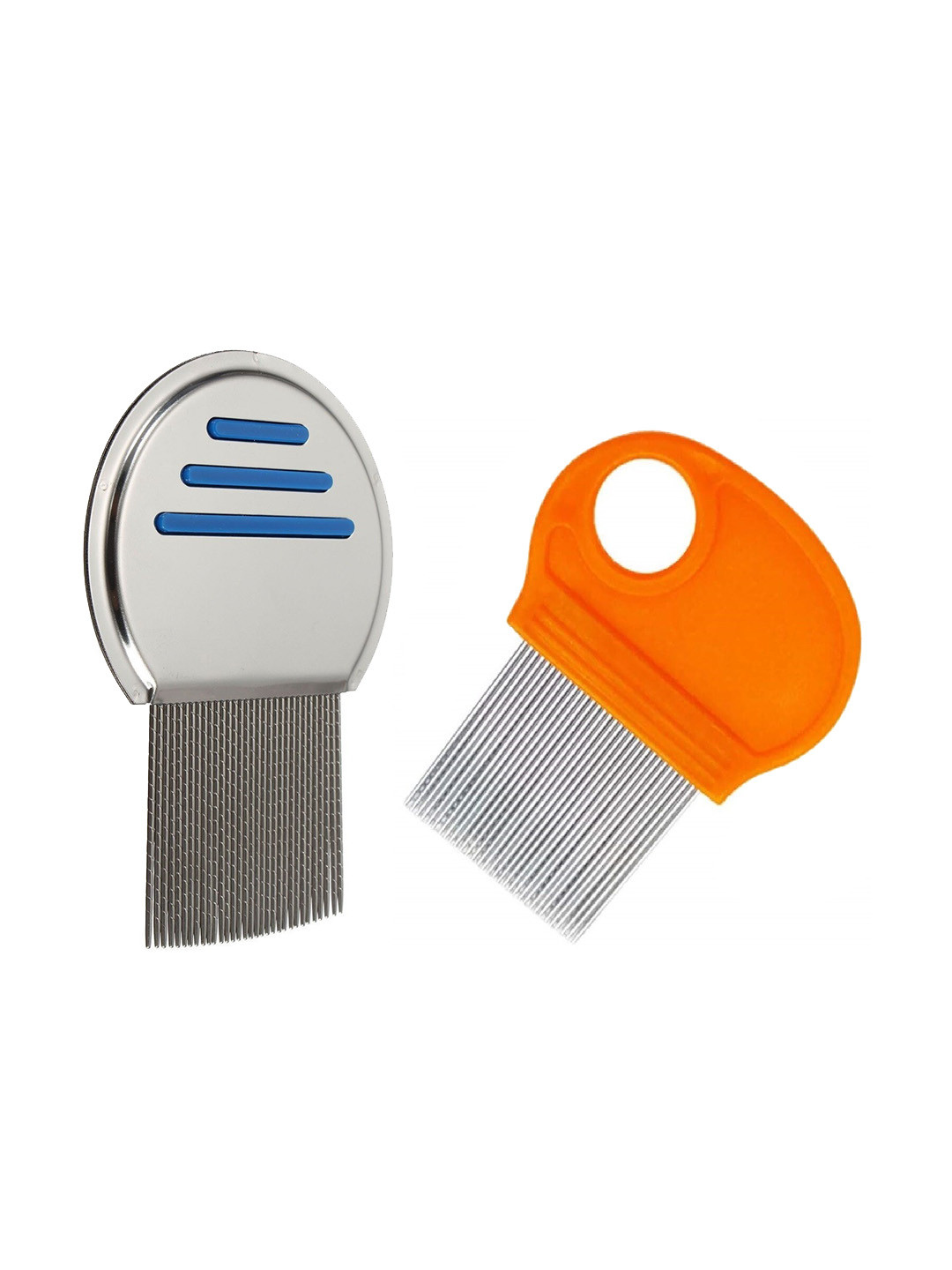 Alexvyan Set Of 2 Metal Teeth Magnifier Lens Nit & Egg Head Lice Comb