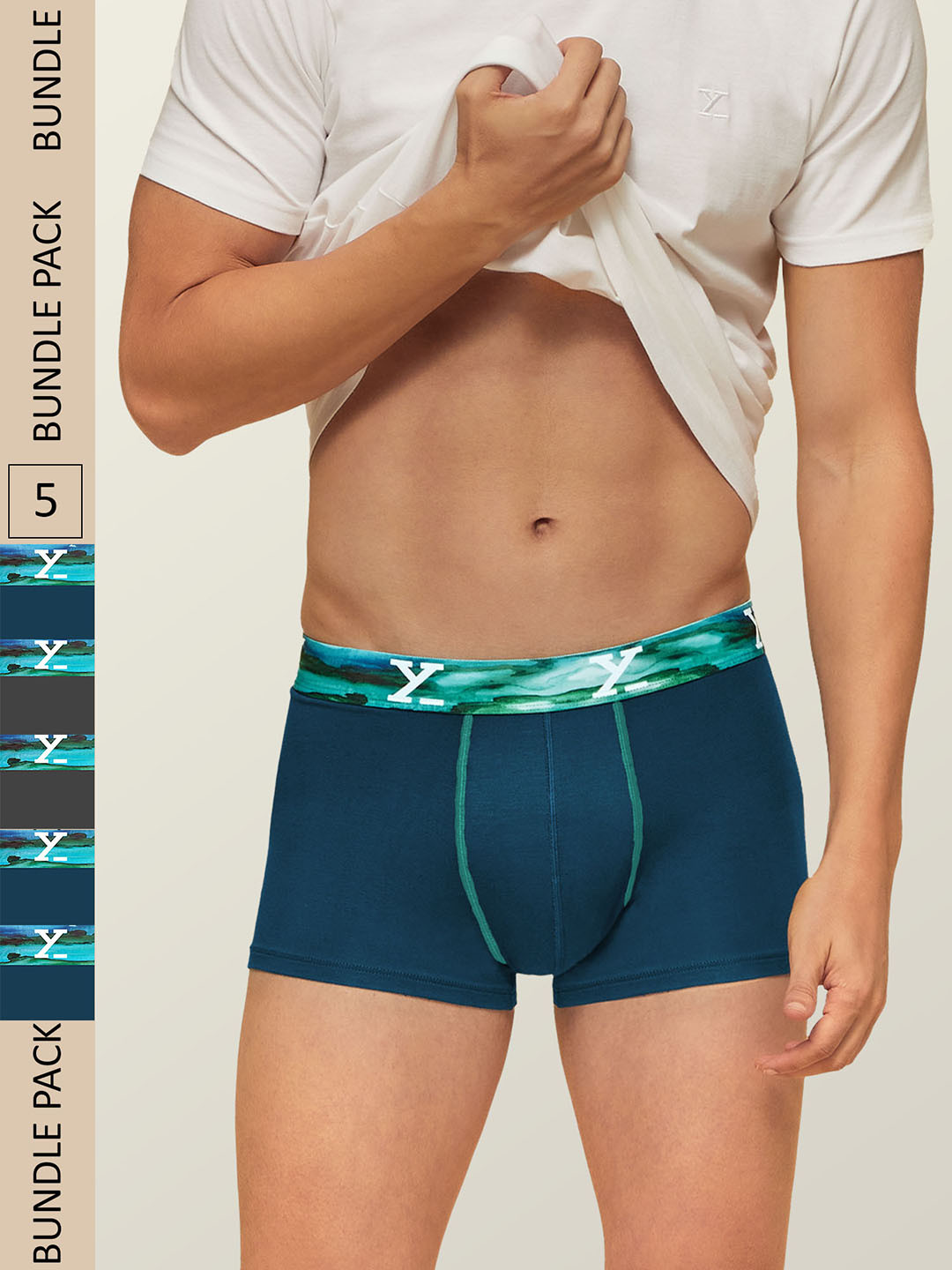 XYXX Pack Of 2 Low Rise Dynamo Micro Modal TrunksXYTRNK5PCKN129