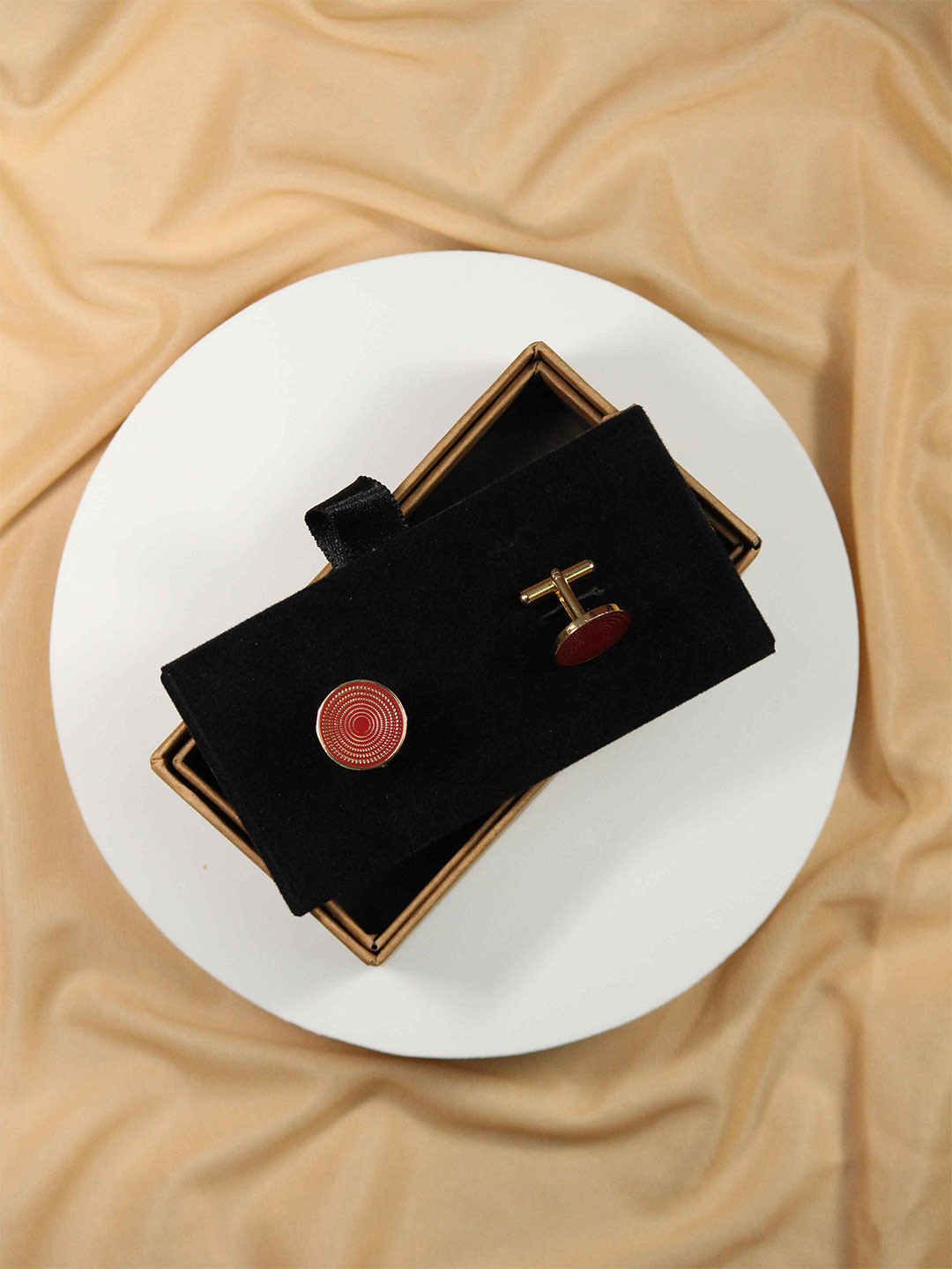 Tossido Men Fashion Round Cufflink