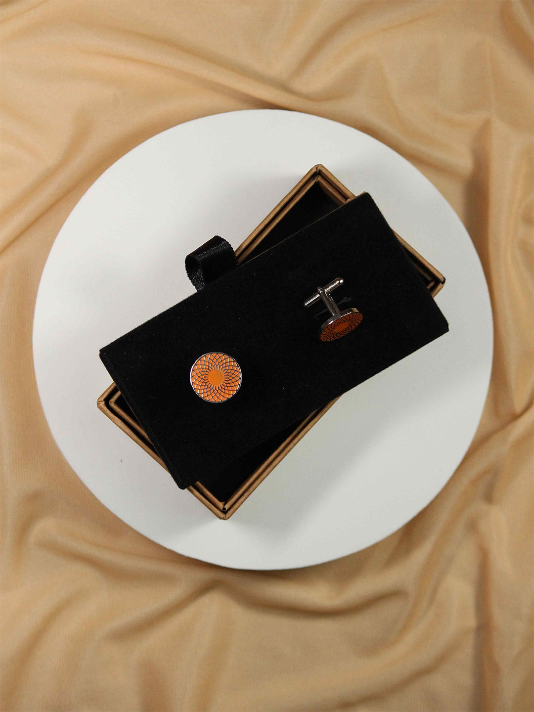 Tossido Men Round Cufflink