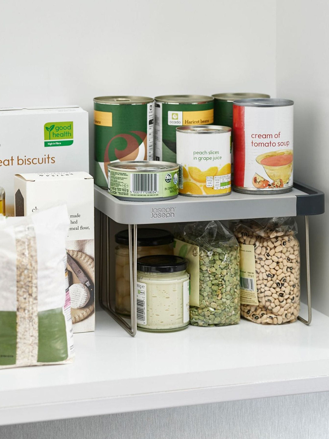 Joseph Joseph Grey Cupboard Store Expandable Shelf