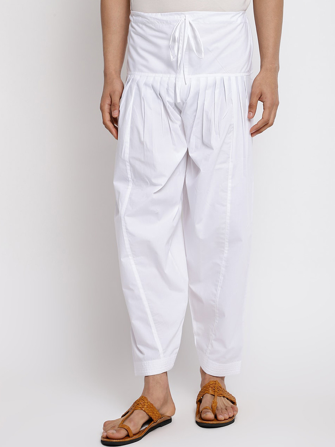 Fabindia Men Cotton Loose-Fit Woven Salwar