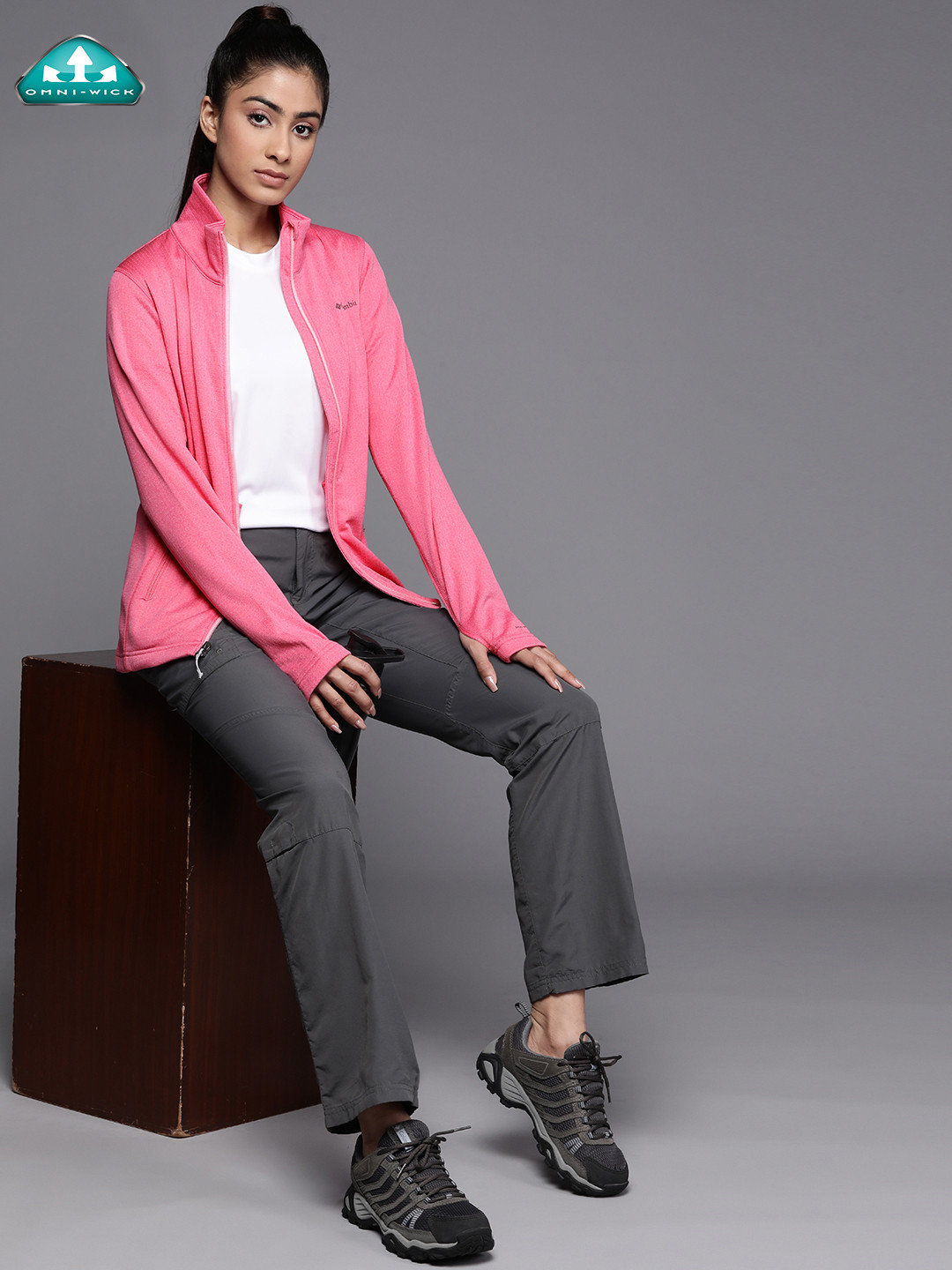 Columbia Women W Park View Grid Fleece Jacket